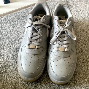 Grey/White Air Force Ones